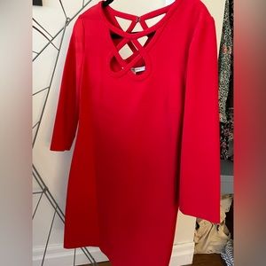 Diane von furstenburg red mini dress